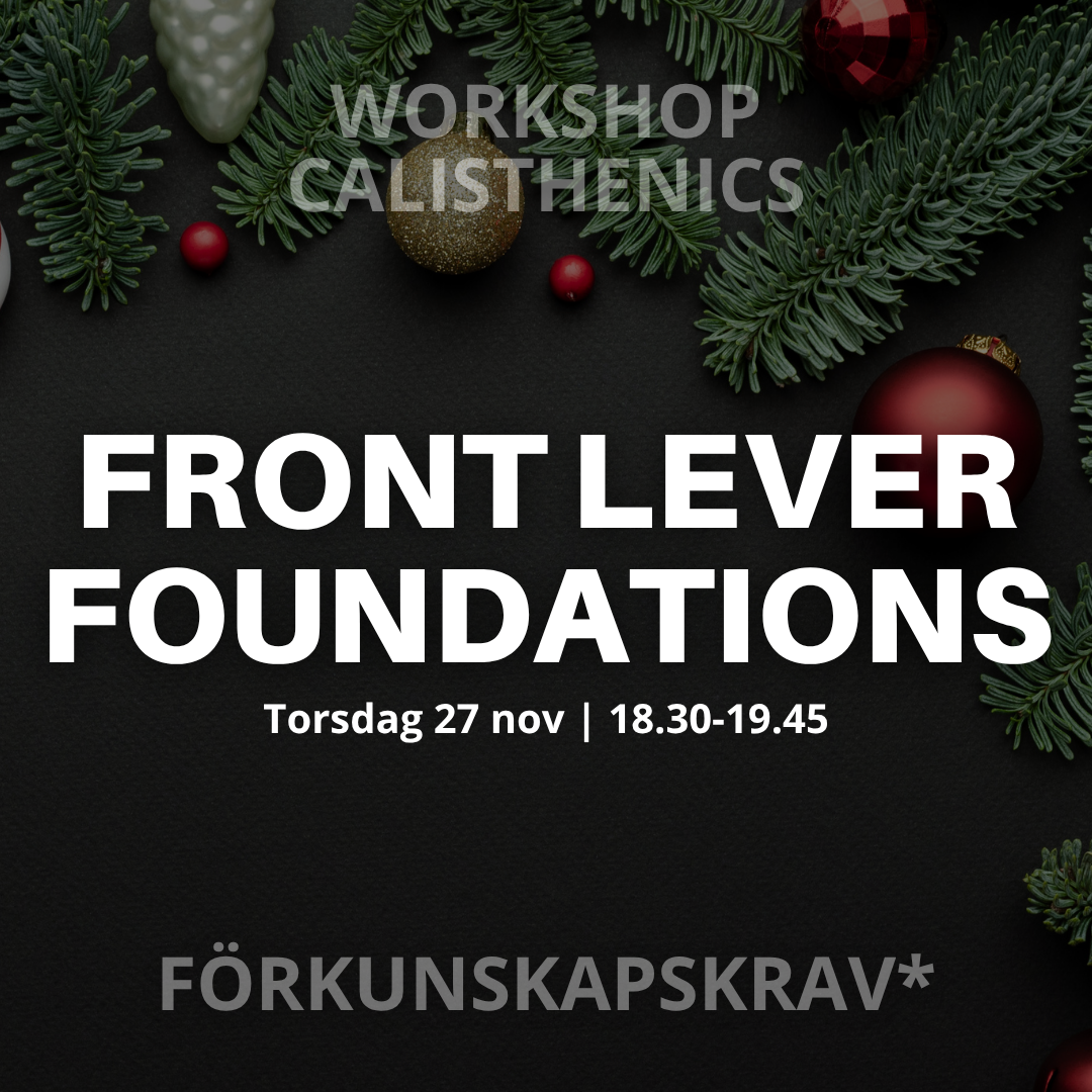 FRONT LEVER FOUNDATIONS
